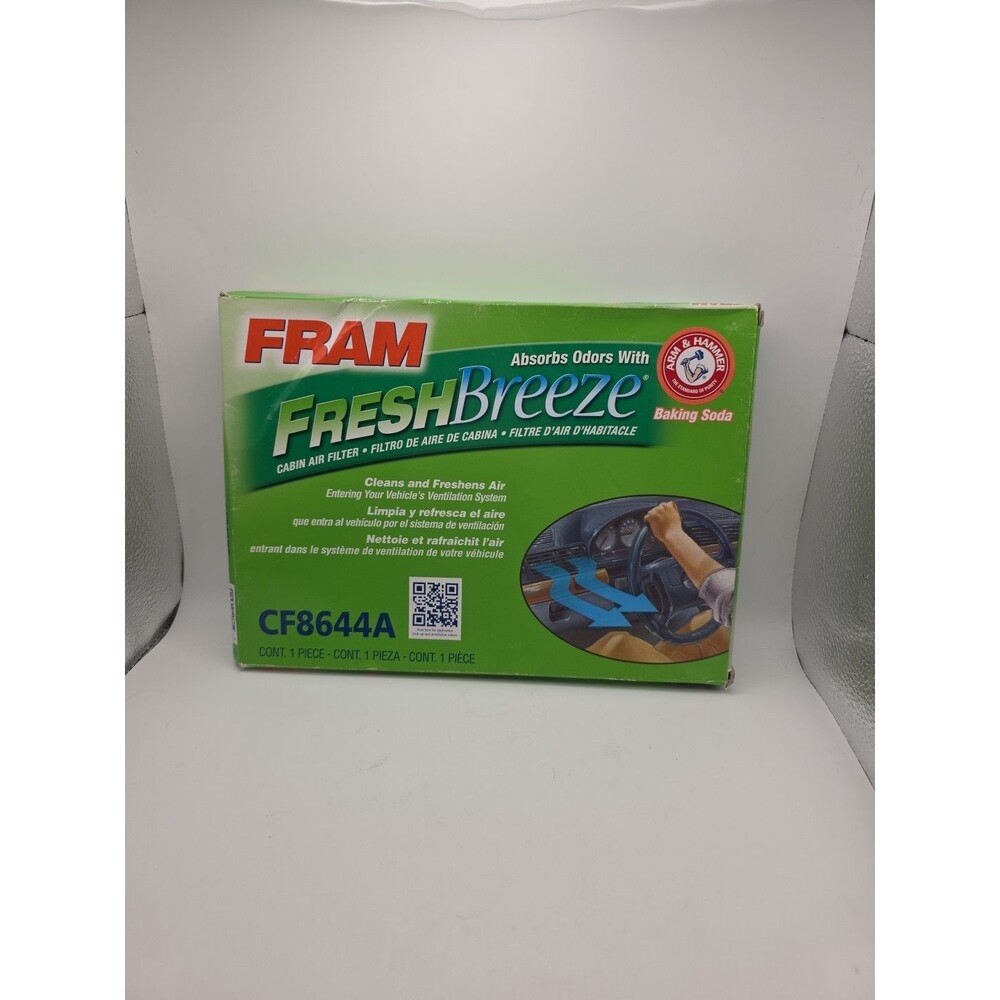 FRAM FRESH BREEZE CF8644A CABIN AIR FILTER ARM & HAMMER AUDI & VOLKSWAGEN